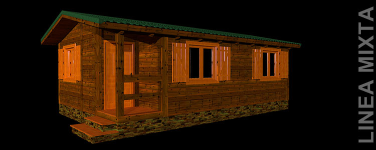 Casa de madera 40 m2 modelo C