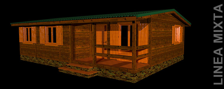 Casa de madera 84 m2 modelo B