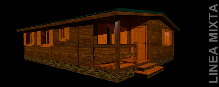 Casa de madera 84 m2 modelo C