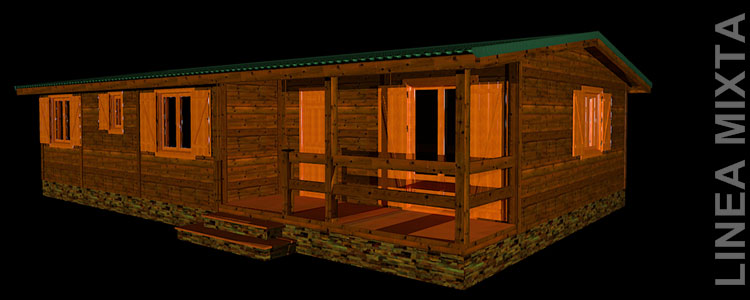 Casa de madera 105 m2 modelo B